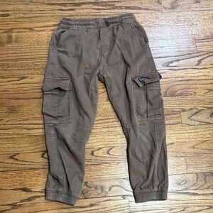 Zara Brown Kids Cargo Jogger Pants